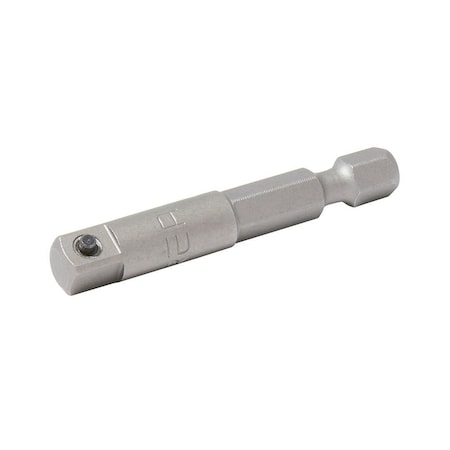 Urrea Power Bit Adapter,, 4 Long, 1/4 Female Hex Drive Drive, Pin Lock